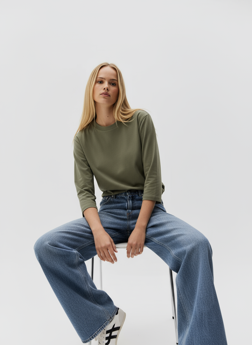 Long Sleeve Classic Shirt For Women | Tersina 1