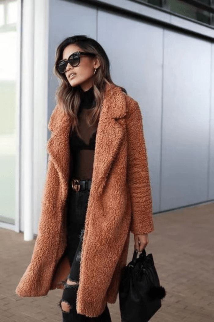 Long Teddy Coat Cozy Style For Women | Zelira 5