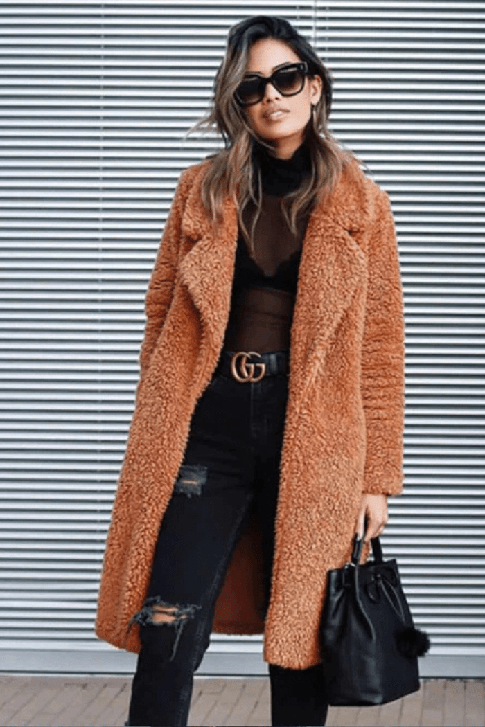 Long Teddy Coat Cozy Style For Women | Zelira 6
