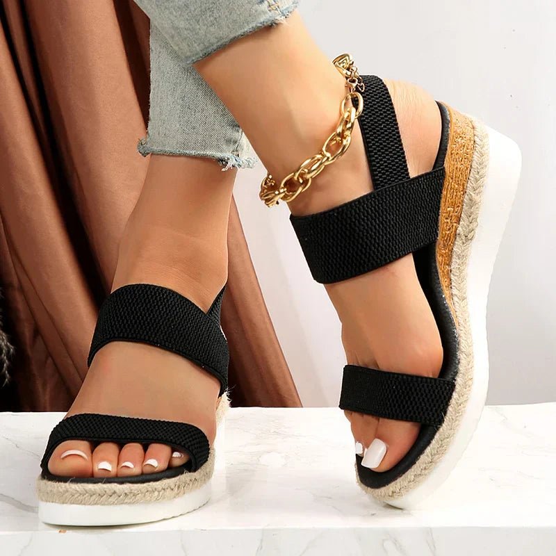 Lunara | Stretch Strap Platform Sandals 2