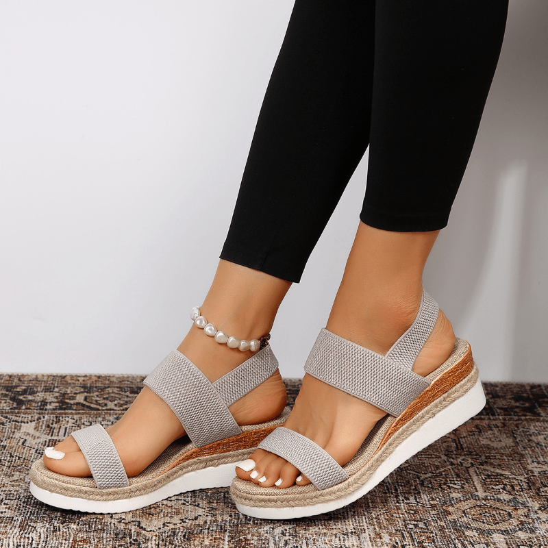 Lunara | Stretch Strap Platform Sandals 9