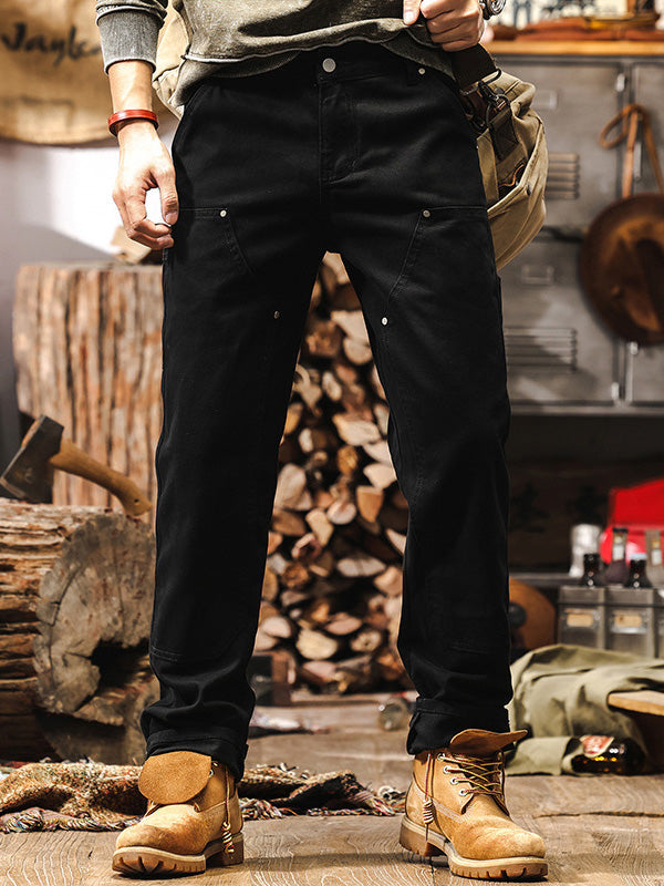 Maverick | Straight-Leg Black Cargo Pants 4