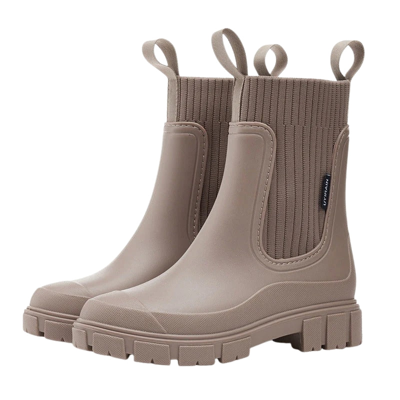 Milo | Black Mid Calf Boots with Chunky Sole 3