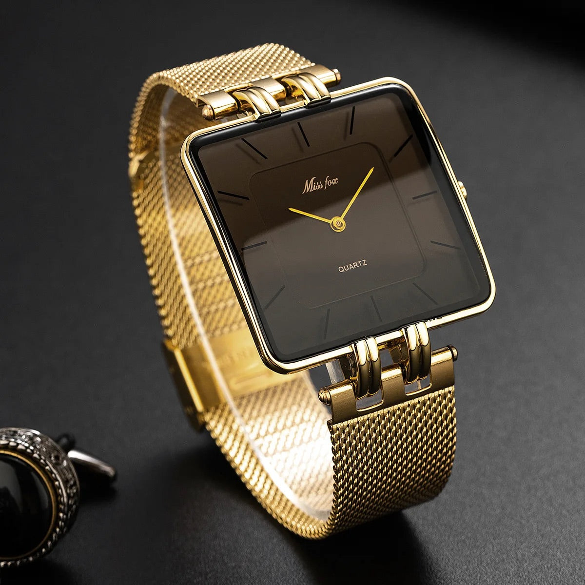 Minimalist Square Luxury Quartz Watch for Men | Sebastian