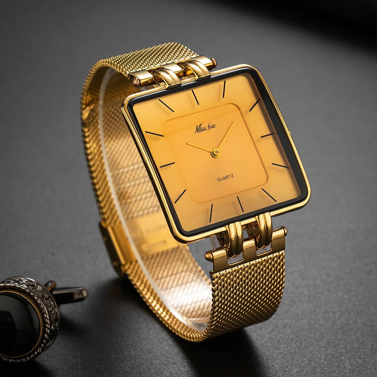 Minimalist Square Luxury Quartz Watch for Men | Sebastian