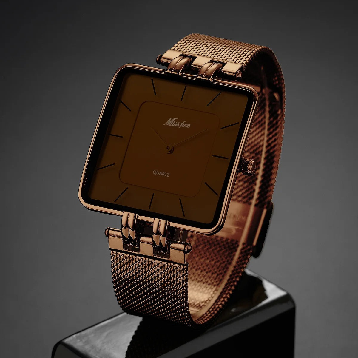Minimalist Square Luxury Quartz Watch for Men | Sebastian