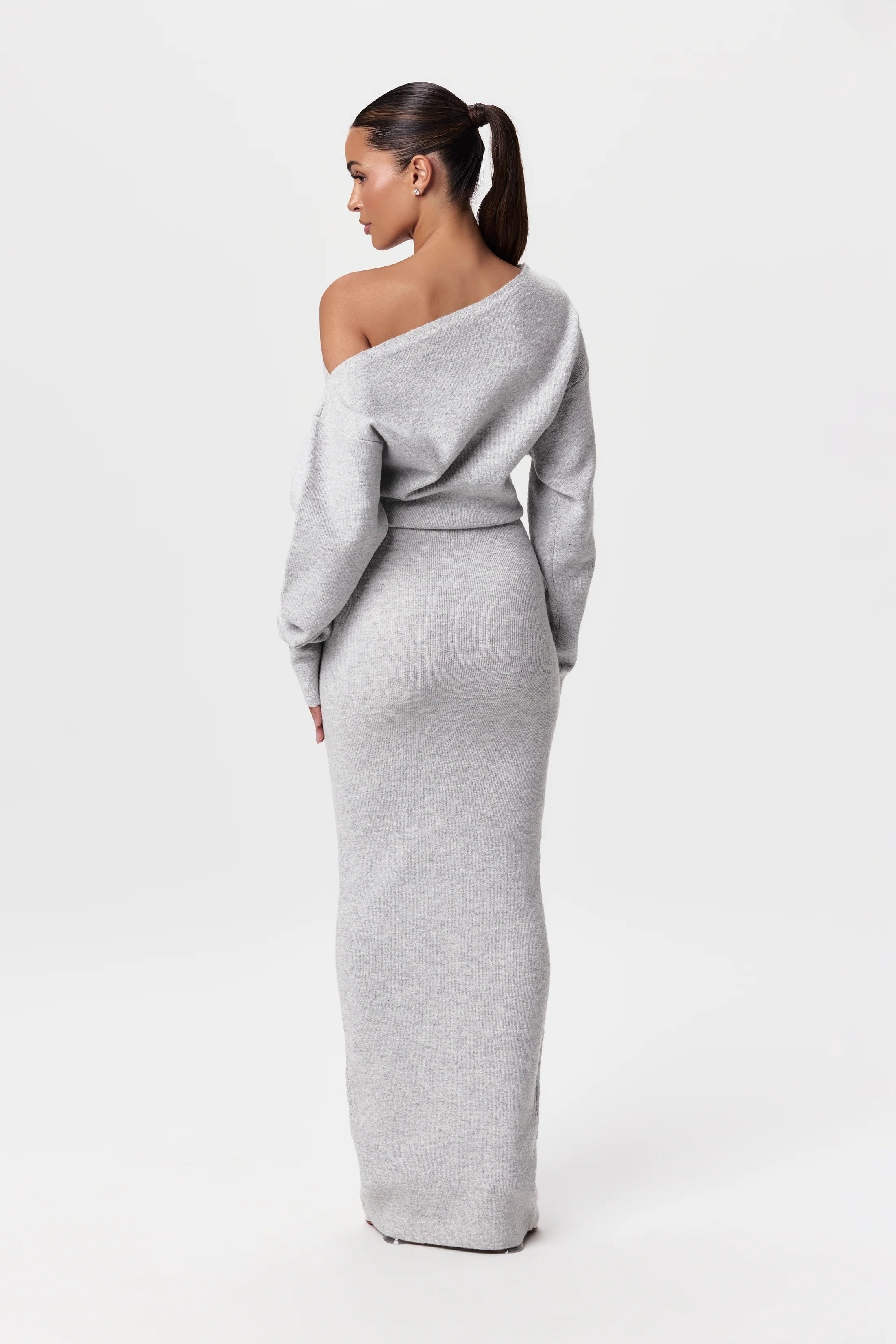 Mira | One-Shoulder Bodycon Knit Maxi Dress 2