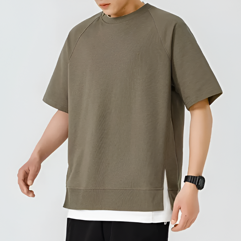 Oversized Casual Short Sleeve T-Shirt for Men | Luke