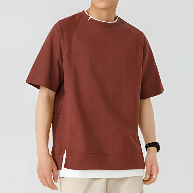 Oversized Casual Short Sleeve T-Shirt for Men | Luke