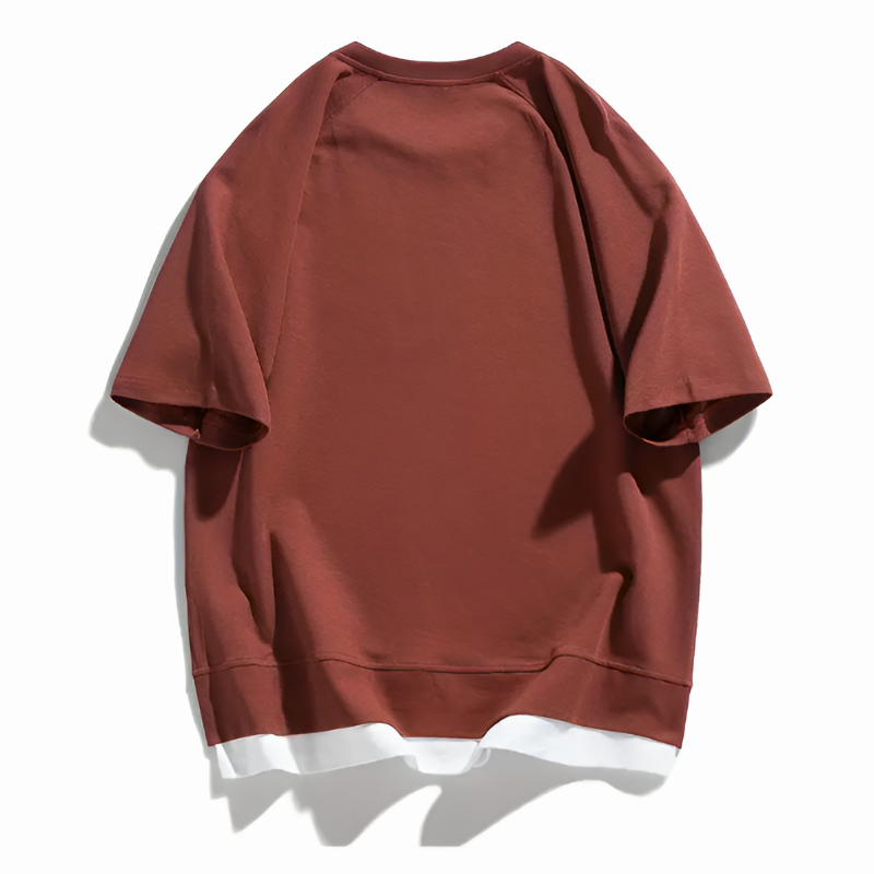 Oversized Casual Short Sleeve T-Shirt for Men | Luke