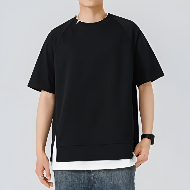 Oversized Casual Short Sleeve T-Shirt for Men | Luke