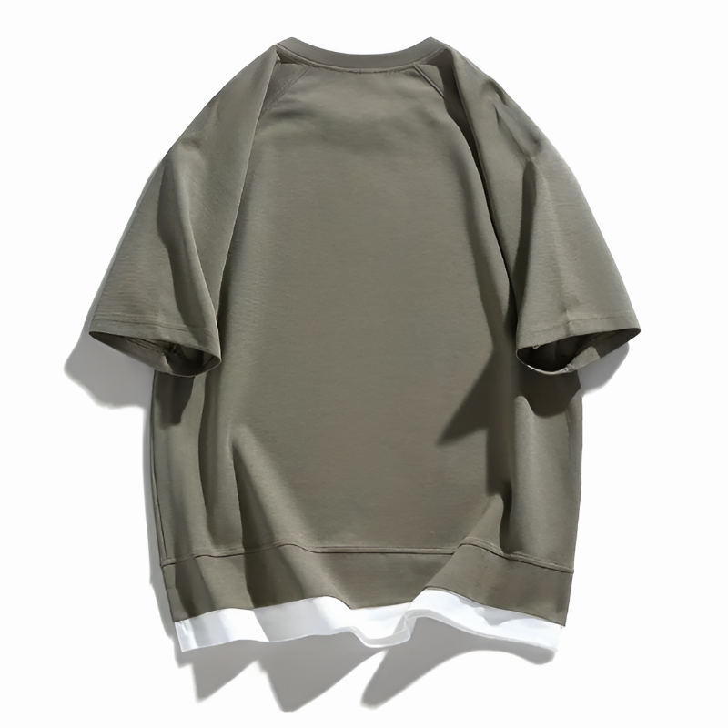 Oversized Casual Short Sleeve T-Shirt for Men | Luke
