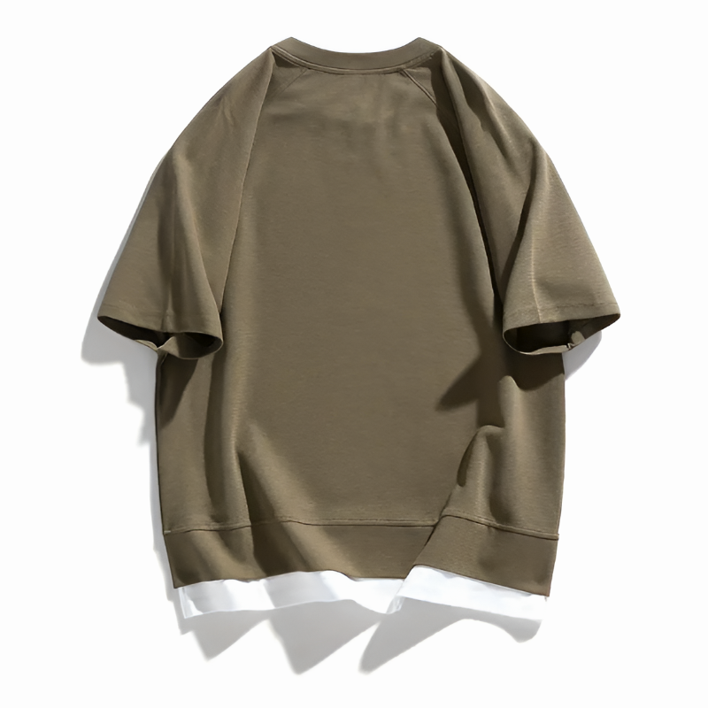 Oversized Casual Short Sleeve T-Shirt for Men | Luke