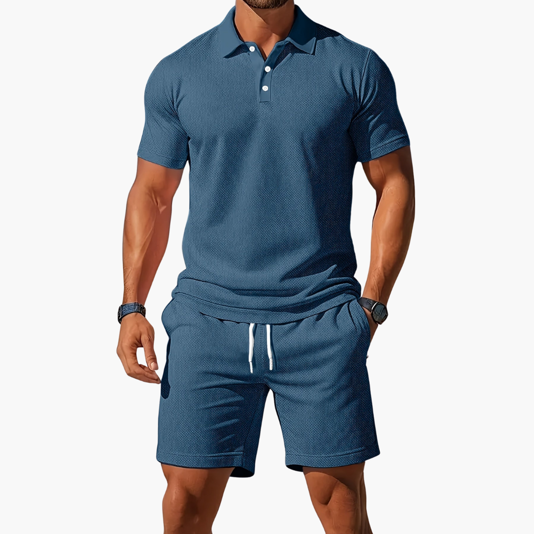 Polo Shirt And Shorts Set For Men | Jorven 3