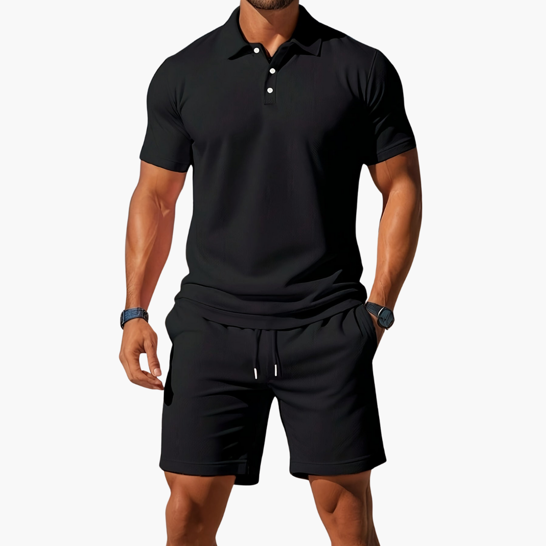 Polo Shirt And Shorts Set For Men | Jorven 6
