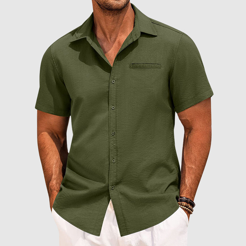 Short-Sleeved Summer Shirt For Men | Jorven 0