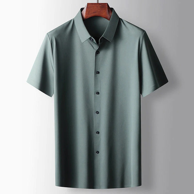 Silex | Relaxed Silk Casual Button Down Shirt 0