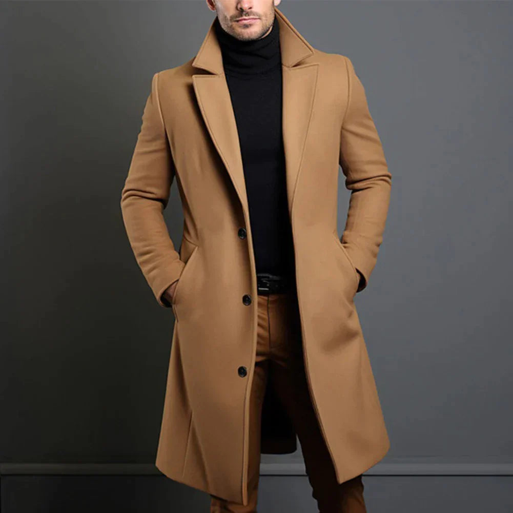 Slim-Fit Long Coat For Men | Zorlan 0