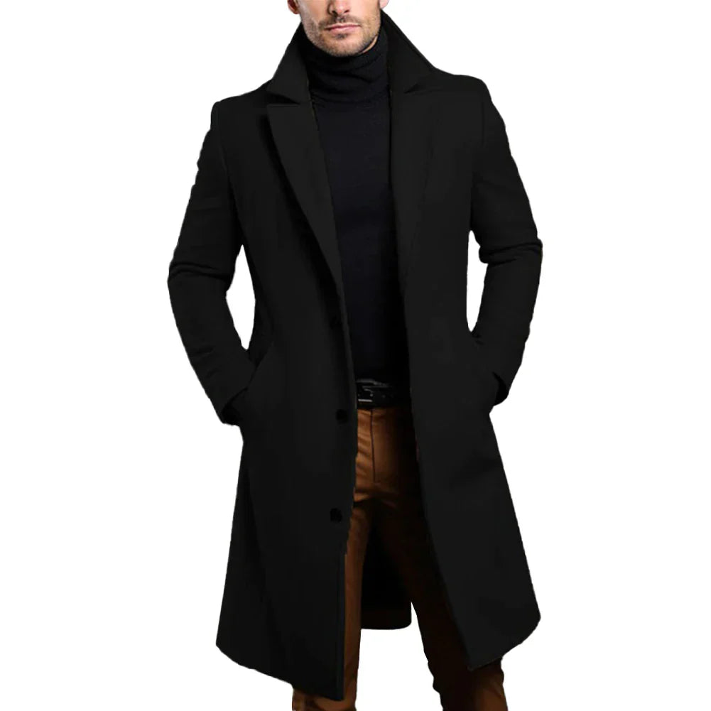 Slim-Fit Long Coat For Men | Zorlan 2