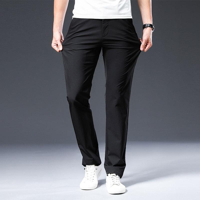 Stretch Slim Fit Casual Pants for Men | Adrian