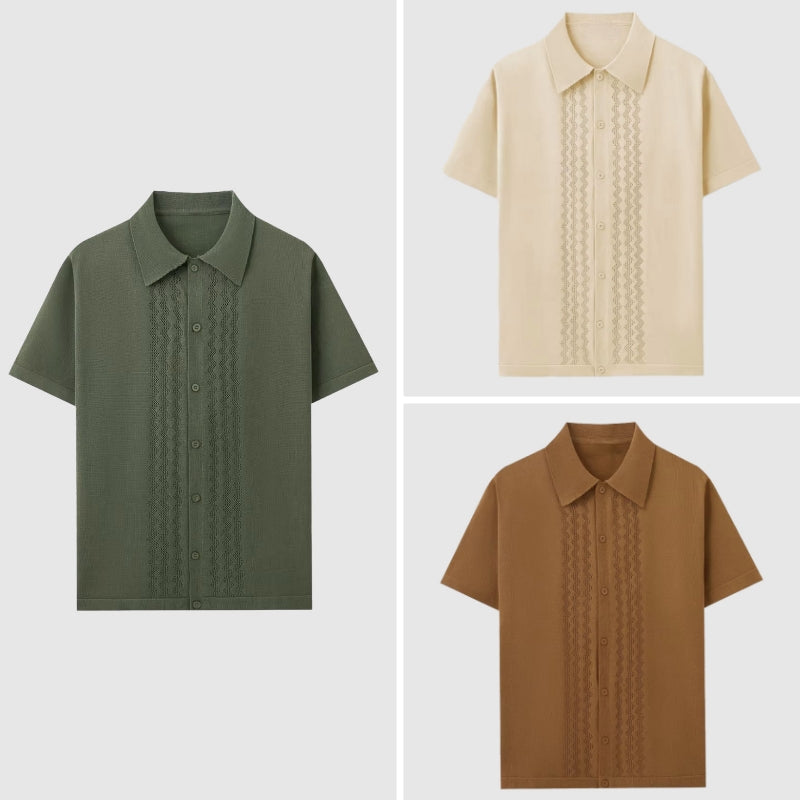 Summer Knitted Shirt For Men | Jorven 3