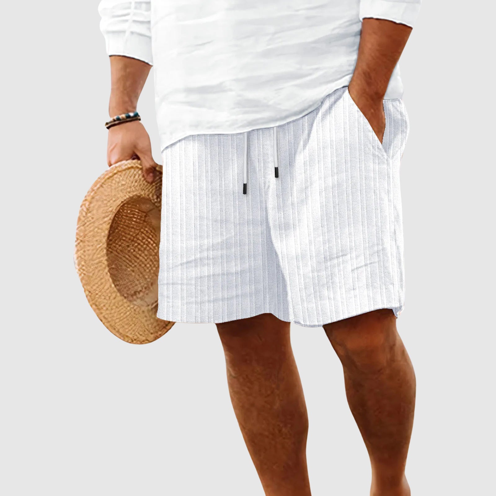 Sunset Striped Shorts For Men | Kylor 1