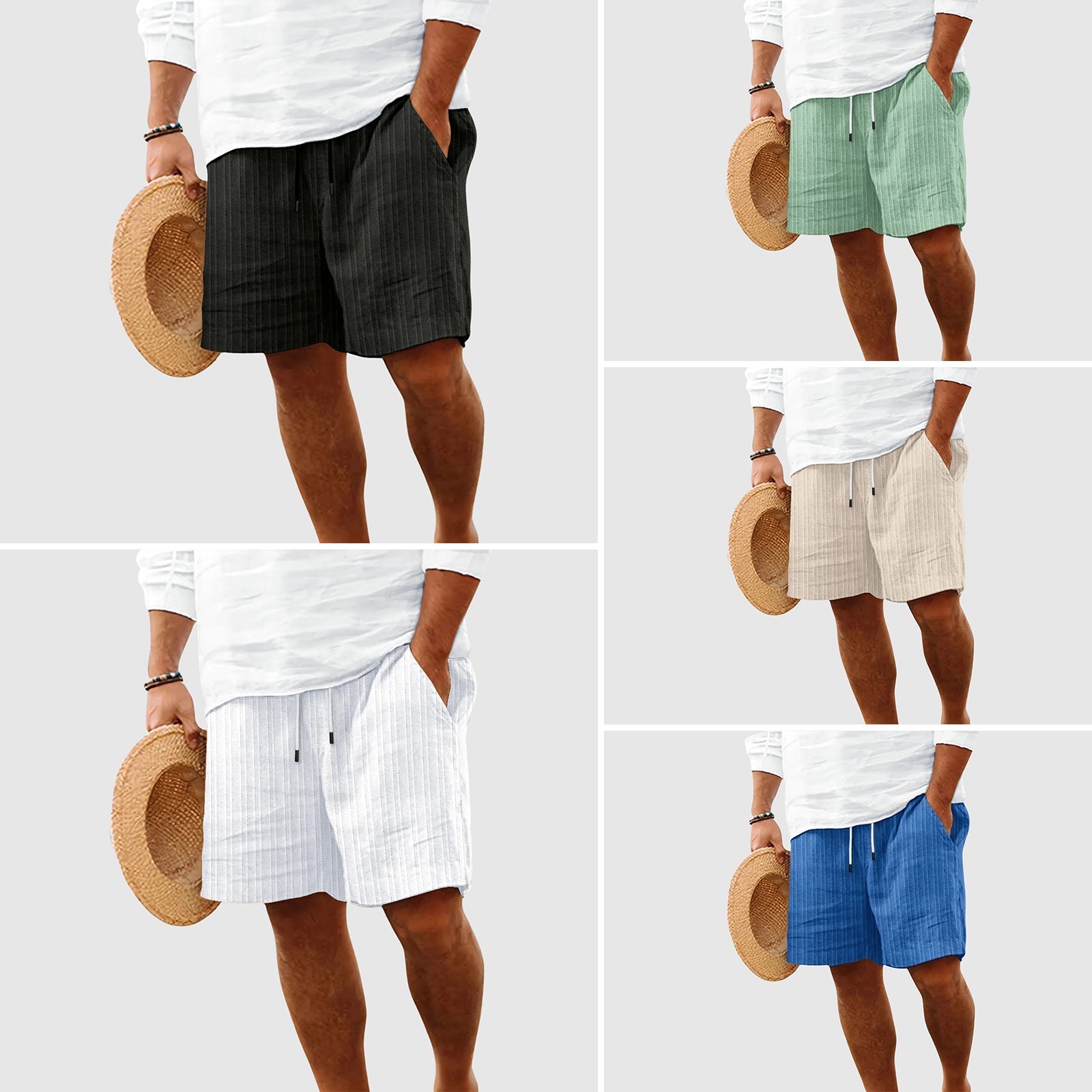 Sunset Striped Shorts For Men | Kylor 5
