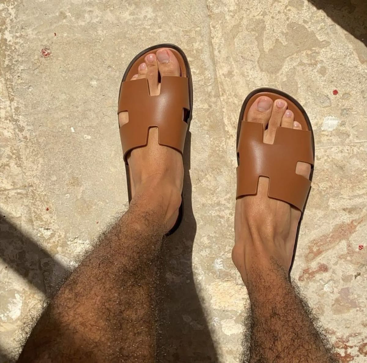 Waver | Classic Leather Slide Sandals Brown 3