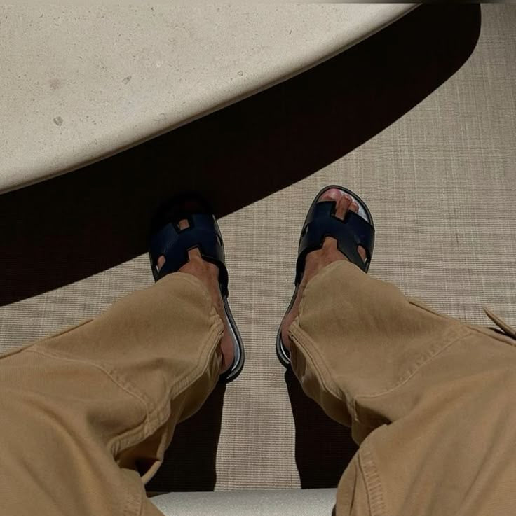 Waver | Classic Leather Slide Sandals Brown 4