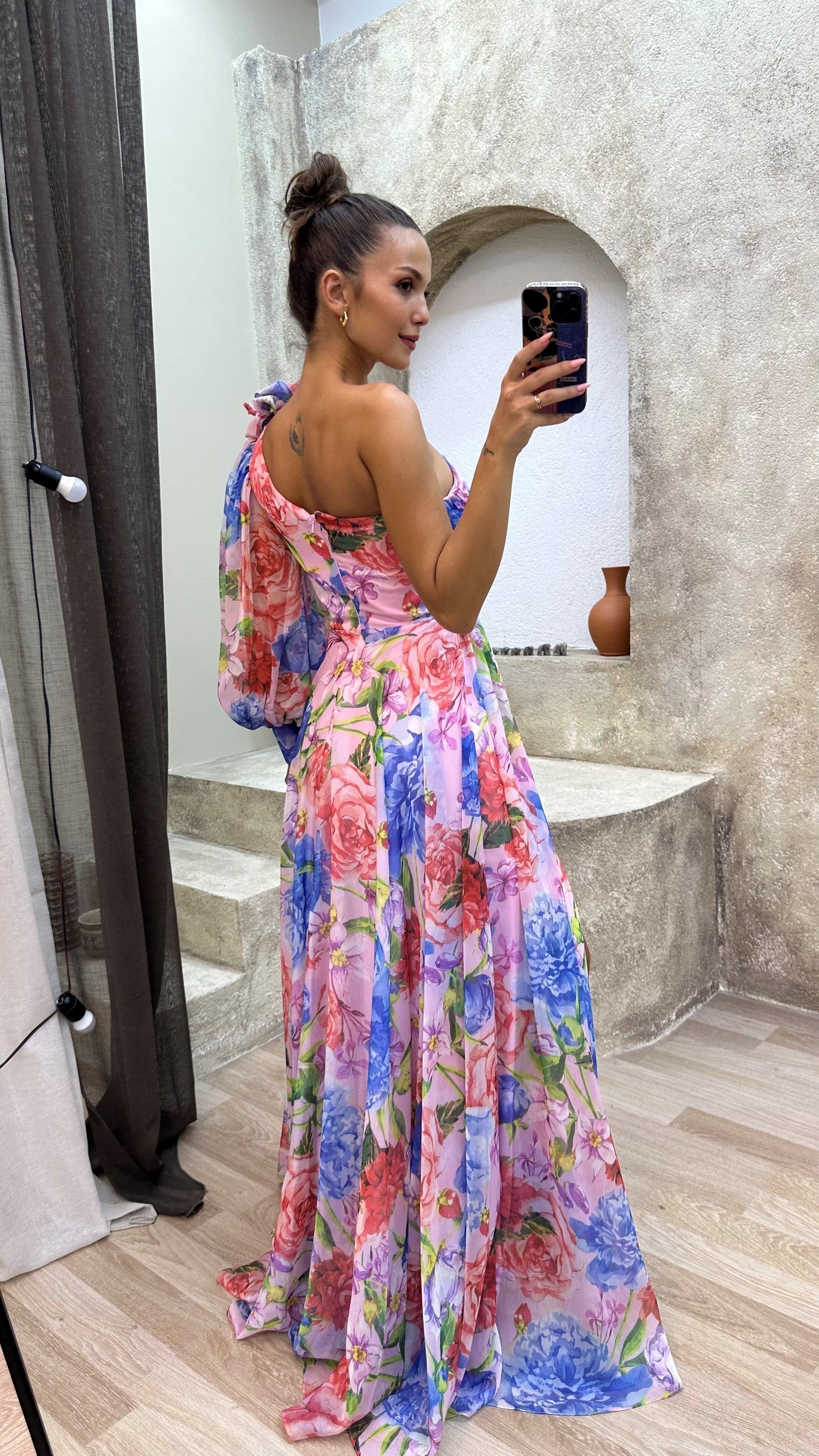 Wistful | One-Shoulder Floral Summer Dress 1
