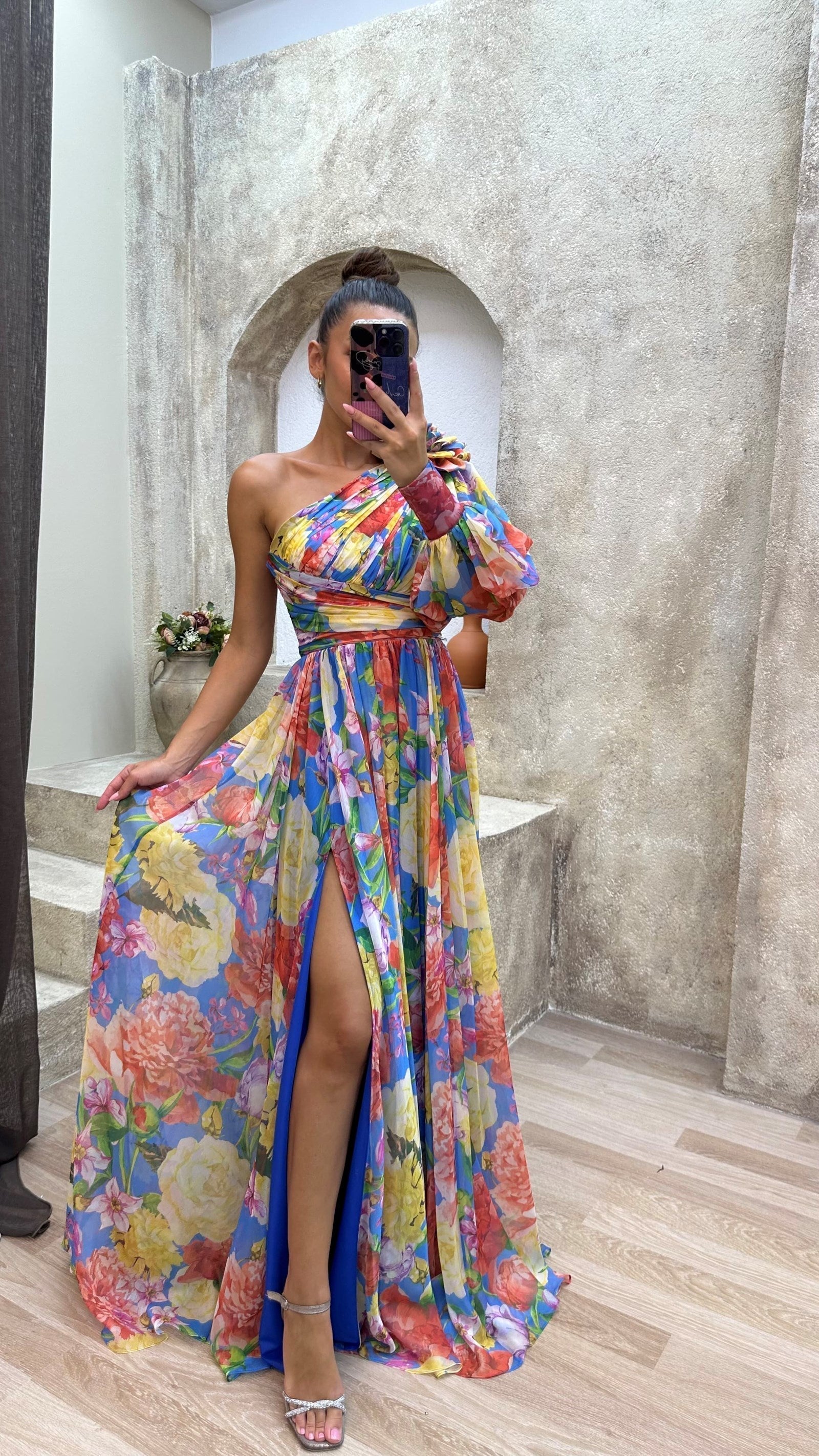 Wistful | One-Shoulder Floral Summer Dress 2