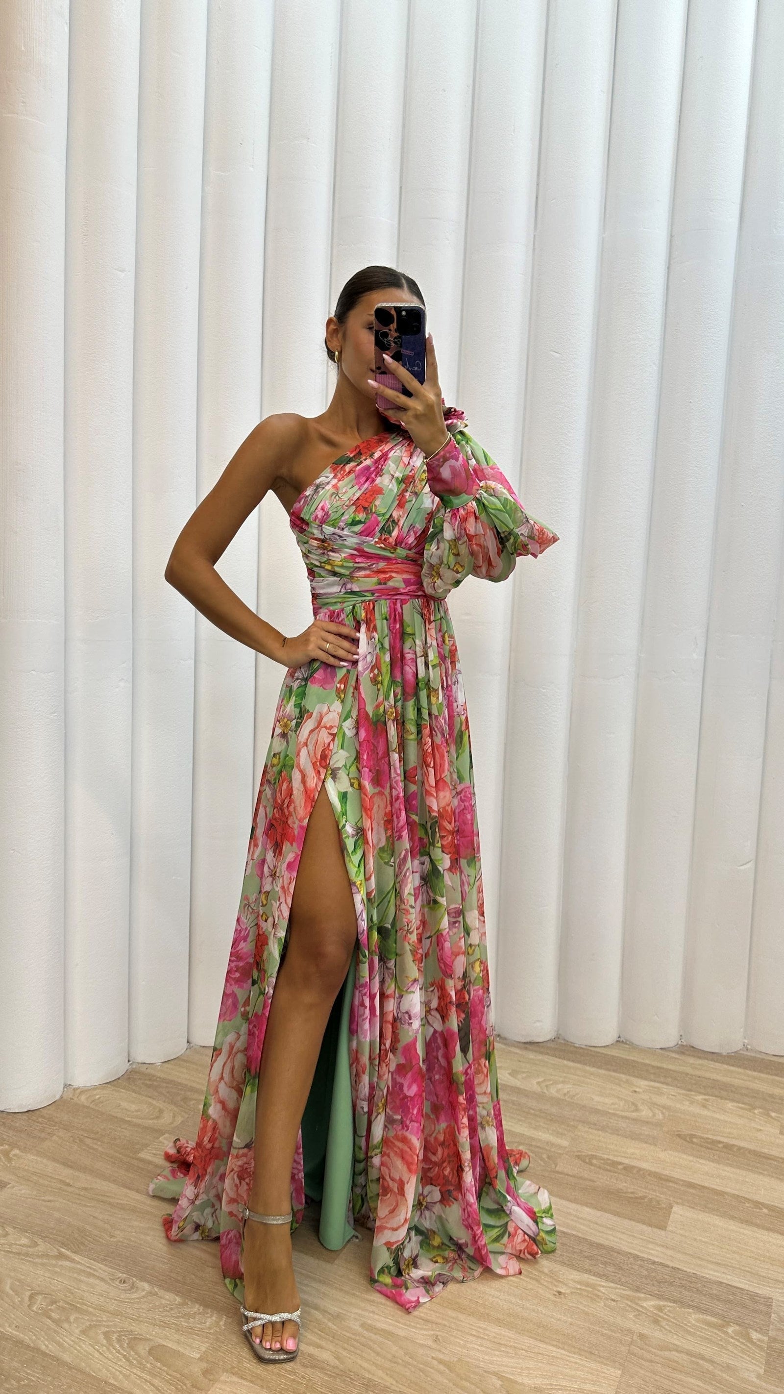 Wistful | One-Shoulder Floral Summer Dress 4