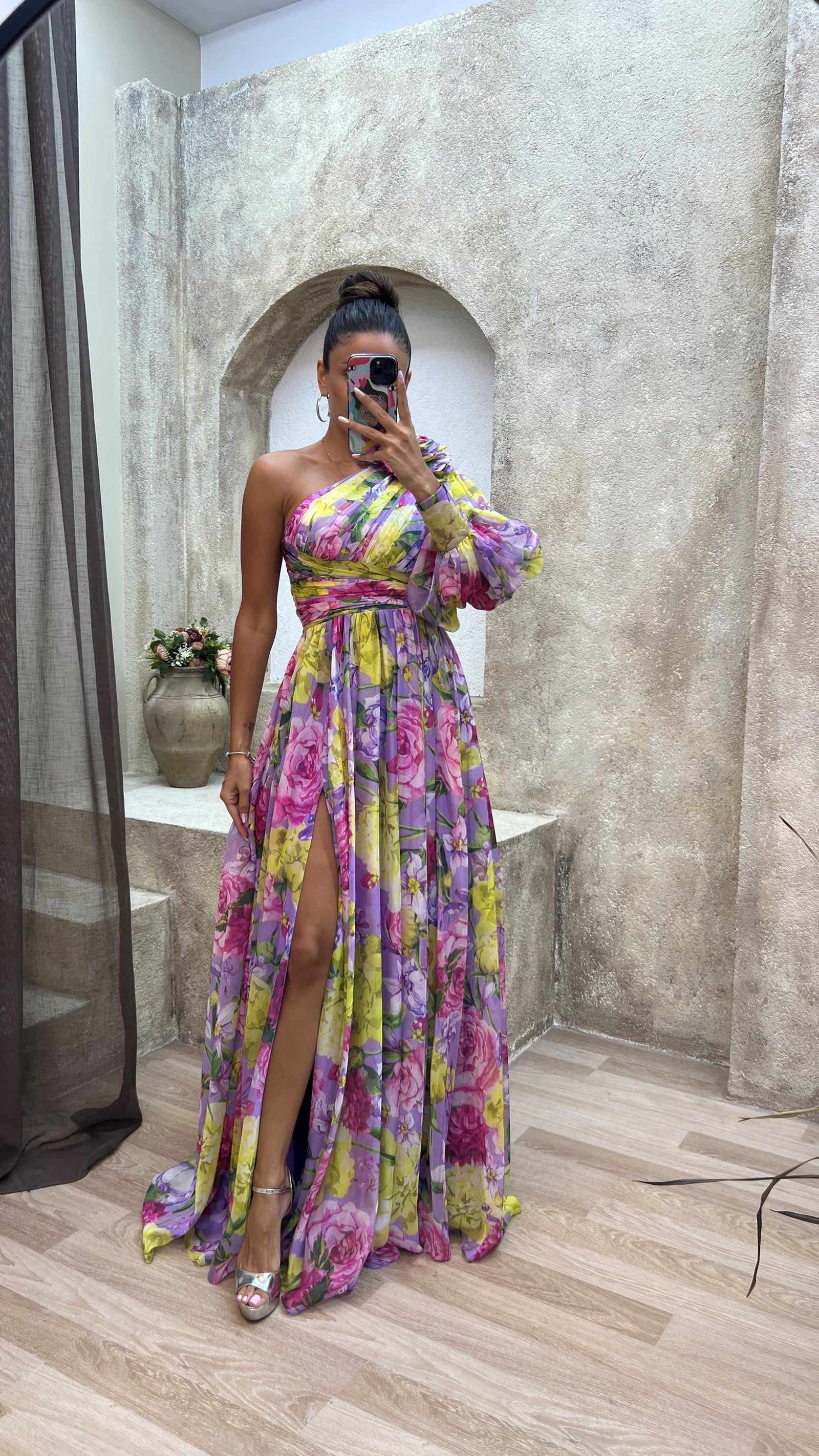 Wistful | One-Shoulder Floral Summer Dress 5