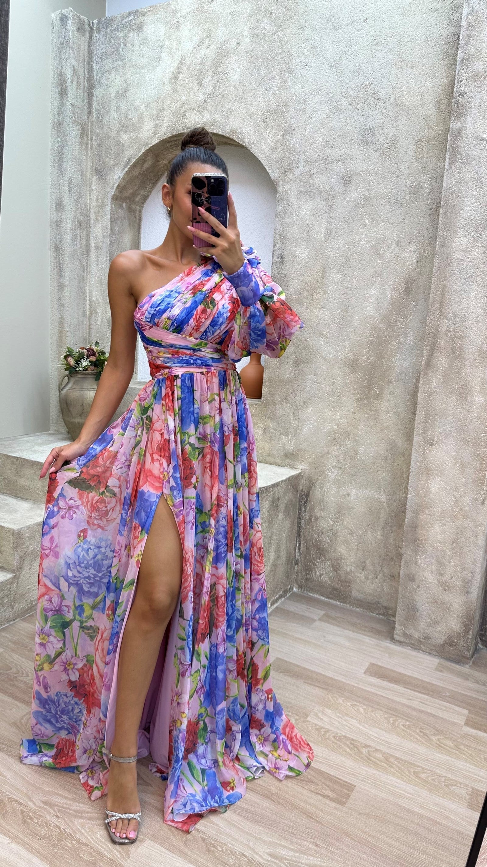Wistful | One-Shoulder Floral Summer Dress 6