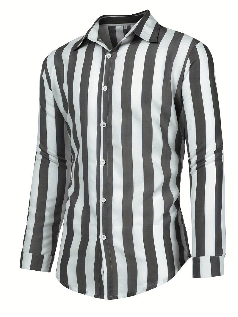 Zelvian | Striped Long Sleeve Shirt 1