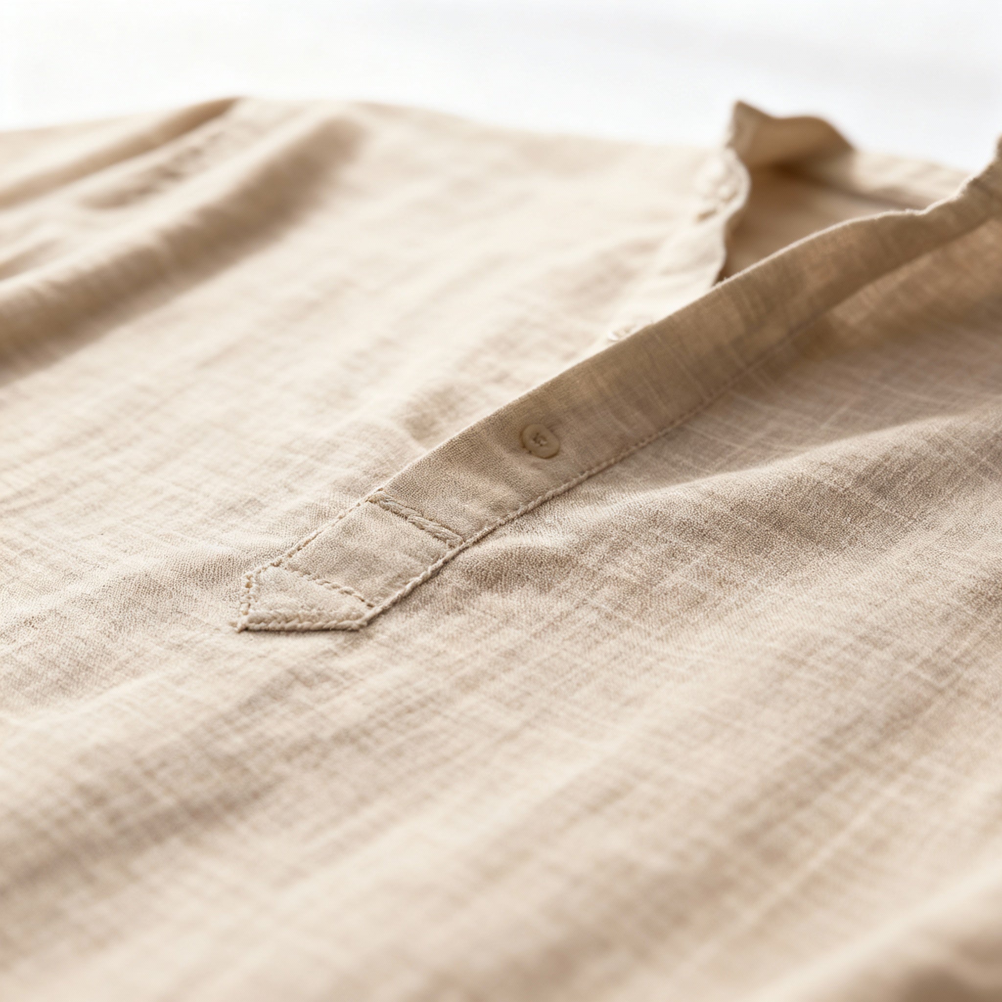 Zelvyn | Linen Long Sleeve Polo Shirt 4
