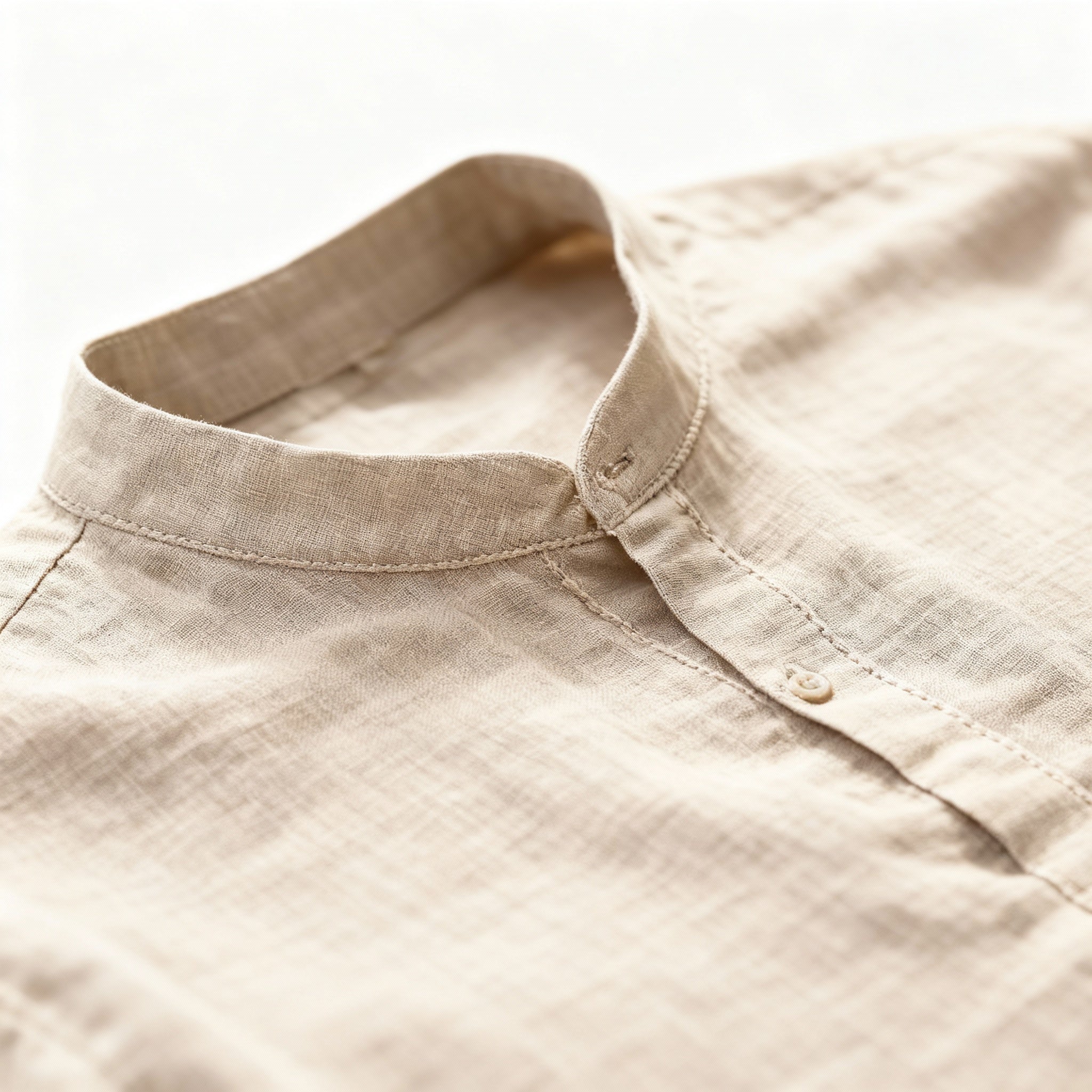 Zelvyn | Linen Long Sleeve Polo Shirt 6