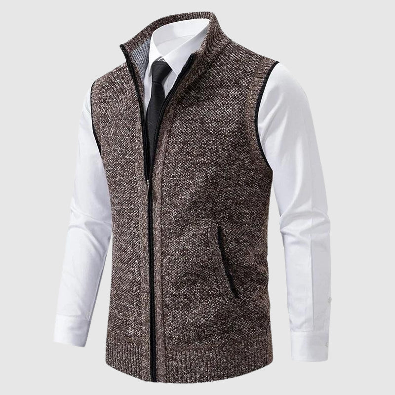 Zip-Up Sweater Vest Stylish Design For Men | Jorven 1