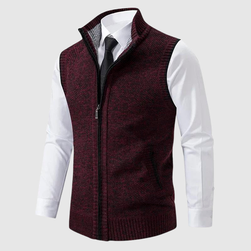 Zip-Up Sweater Vest Stylish Design For Men | Jorven 4