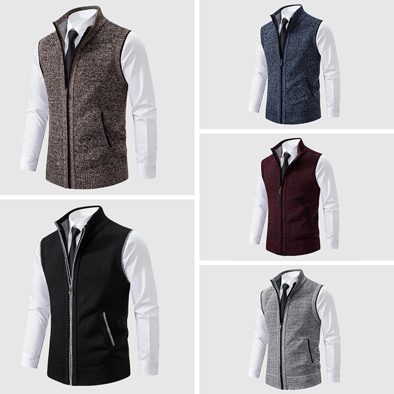 Zip-Up Sweater Vest Stylish Design For Men | Jorven 5