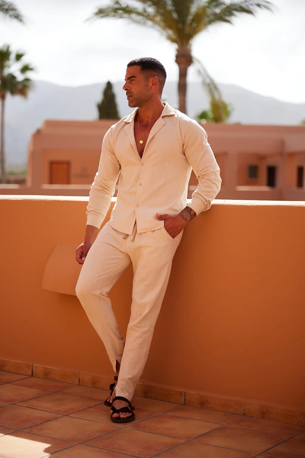 Alder | Linen Shirt and Trouser Summer Suit Set 6