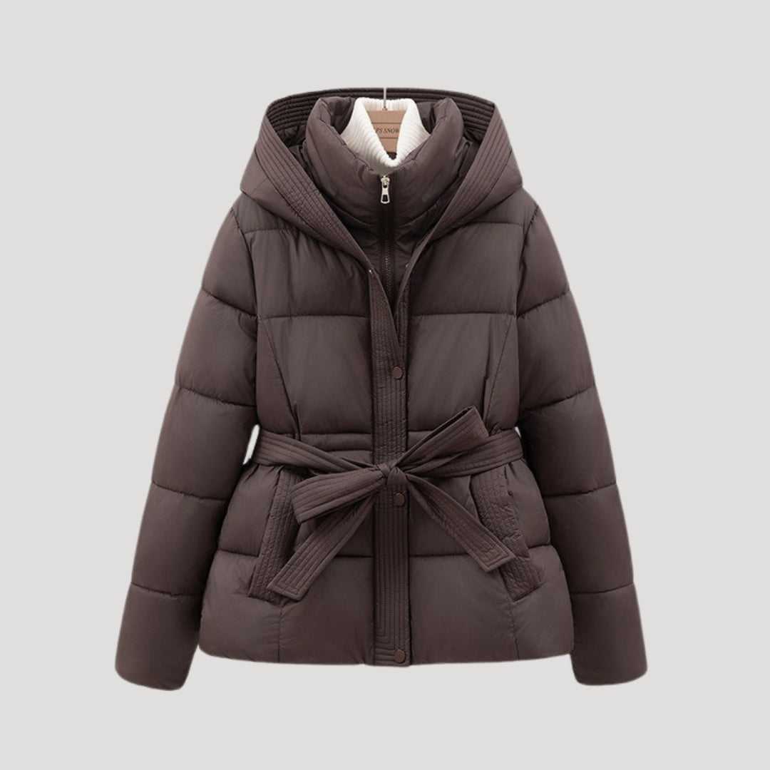Belted Puffer Jacket Stylish Design For Women | Zanthea 0