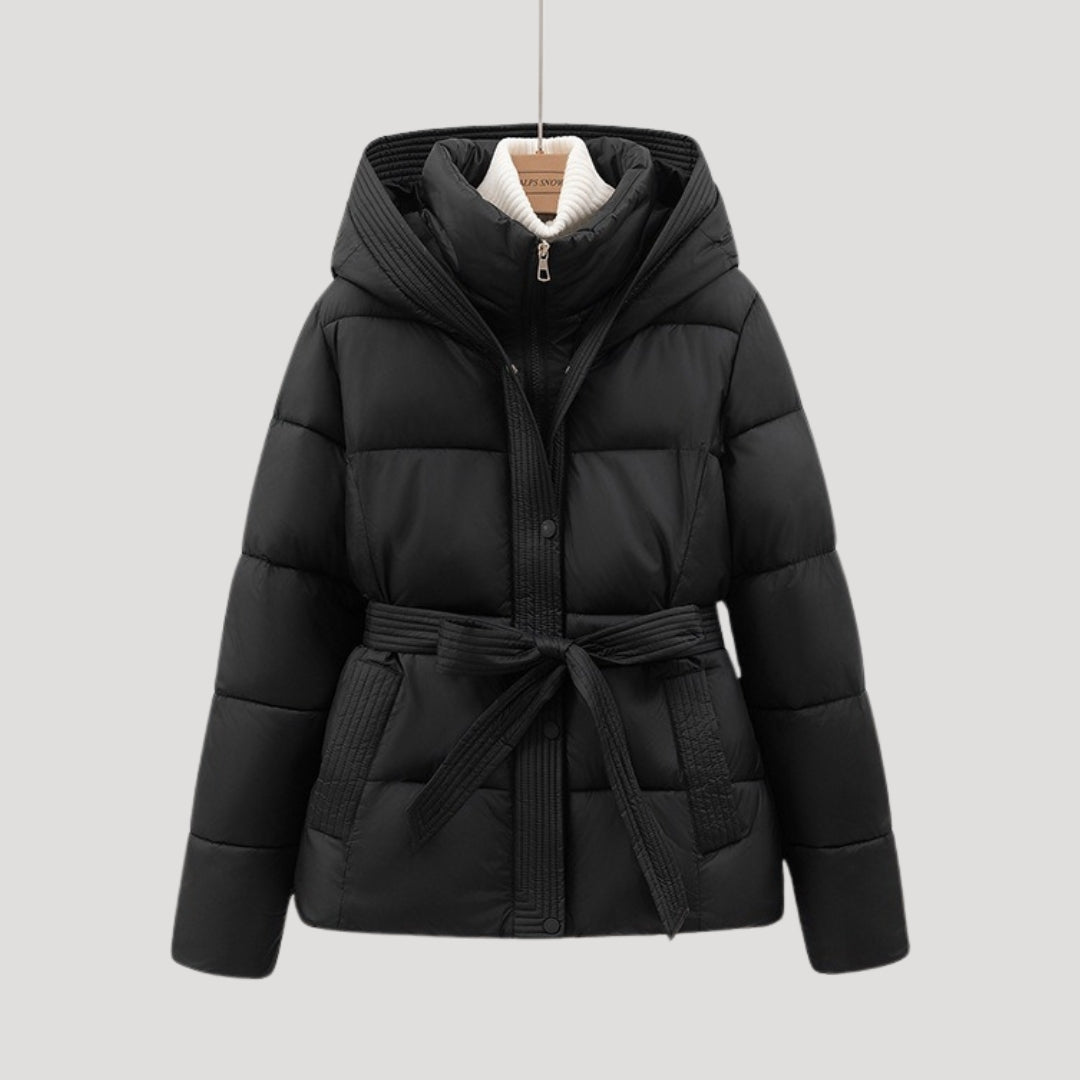 Belted Puffer Jacket Stylish Design For Women | Zanthea 1