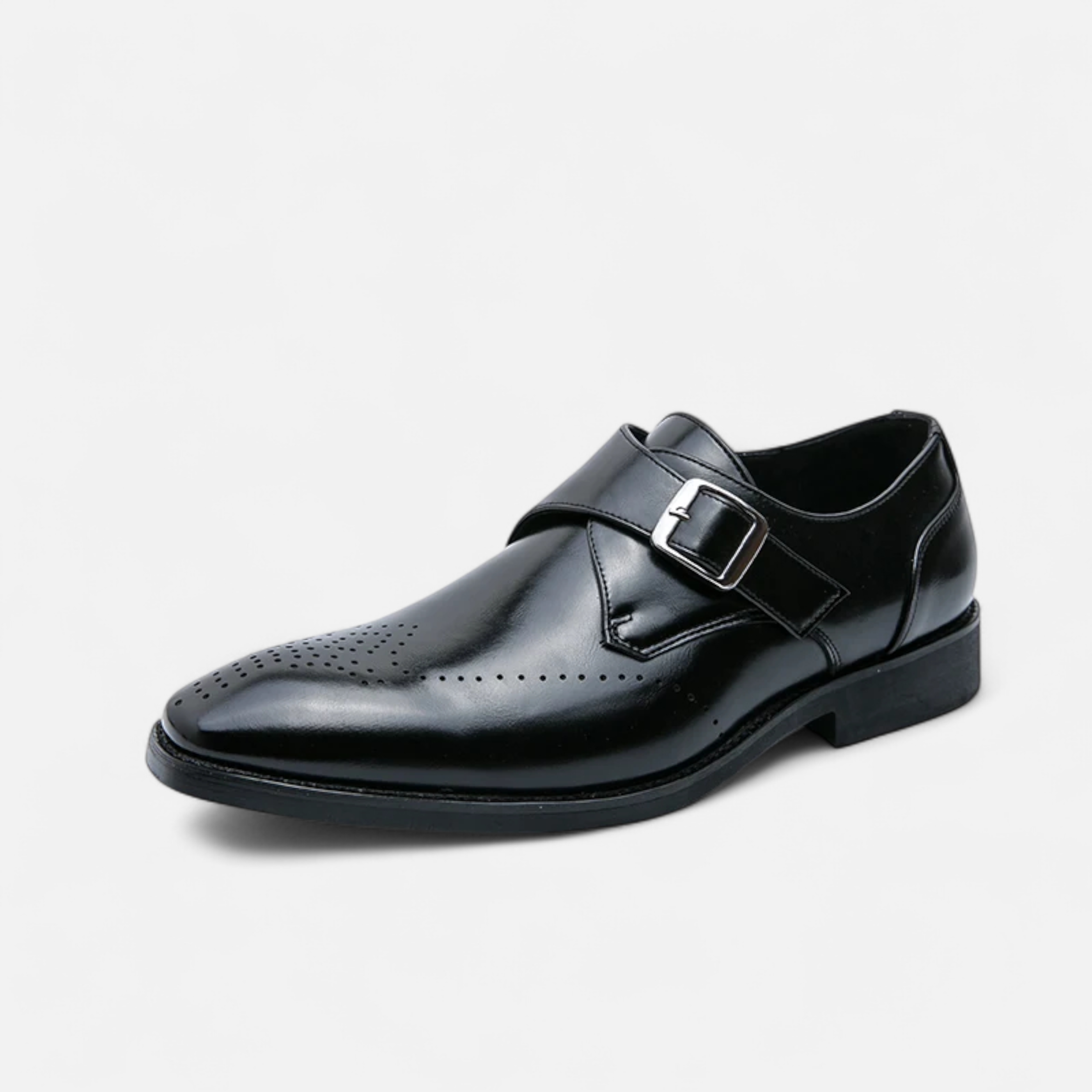 Blick | Buckle-Detail Black Dress Shoes 5