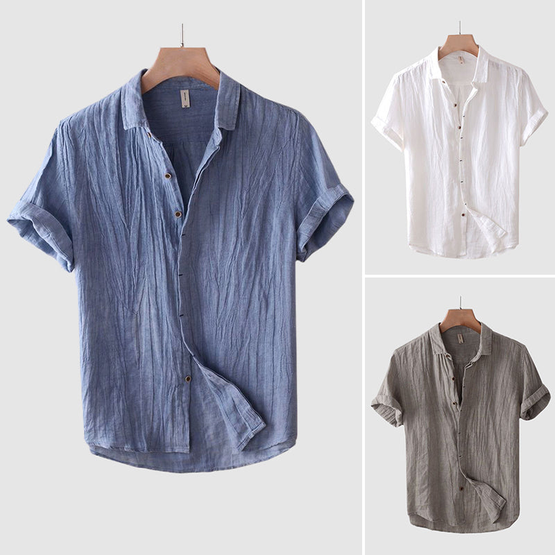 Bologna Linen Shirt Casual Style For Men | Jorven 4