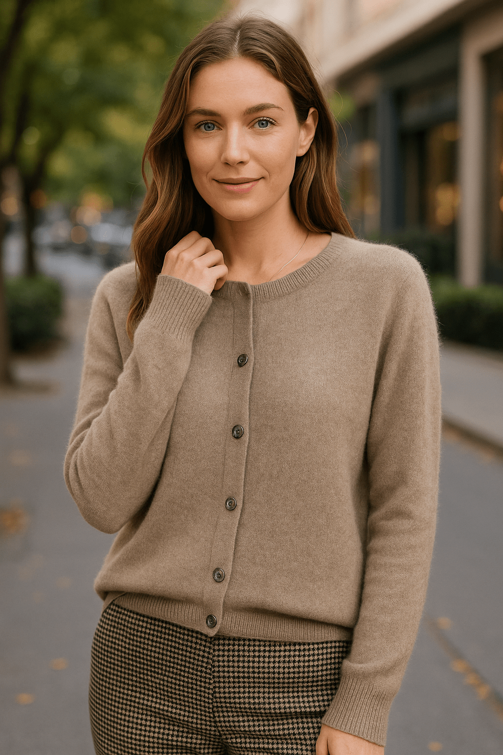 Button-Up Wool Cardigan Lightweight For Women | Lianya 2