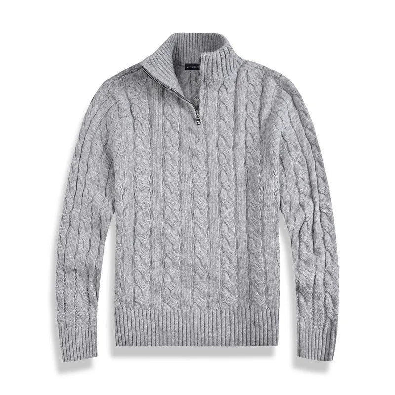 Cable Knit Half-Zip Sweater for Men | Elias