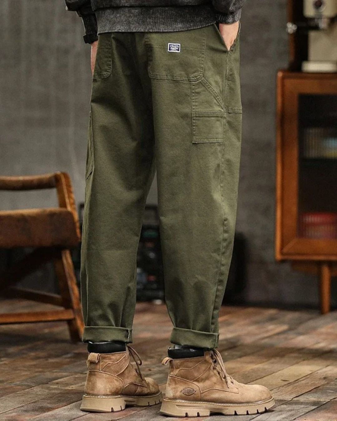 Cairo | Cargo Straight Leg Utility Trousers 0