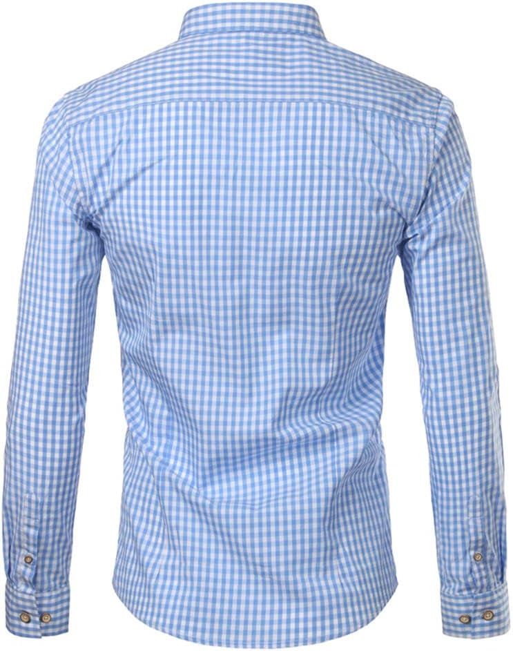 Casual Gingham Button-Up Shirt for Men | Ethan