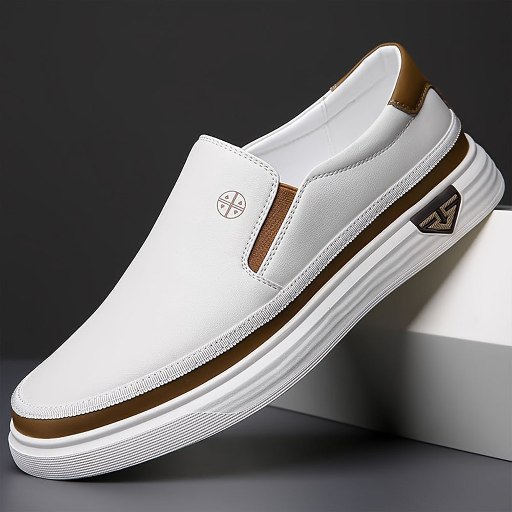 Casual Slip-On Sneakers with Contrast Detail for Men | Leon